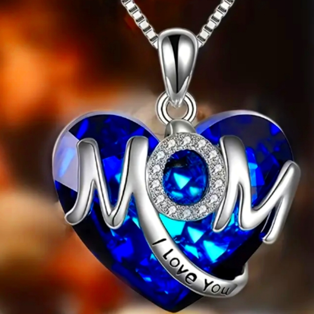 MOM HEART 💙 NECKLACE